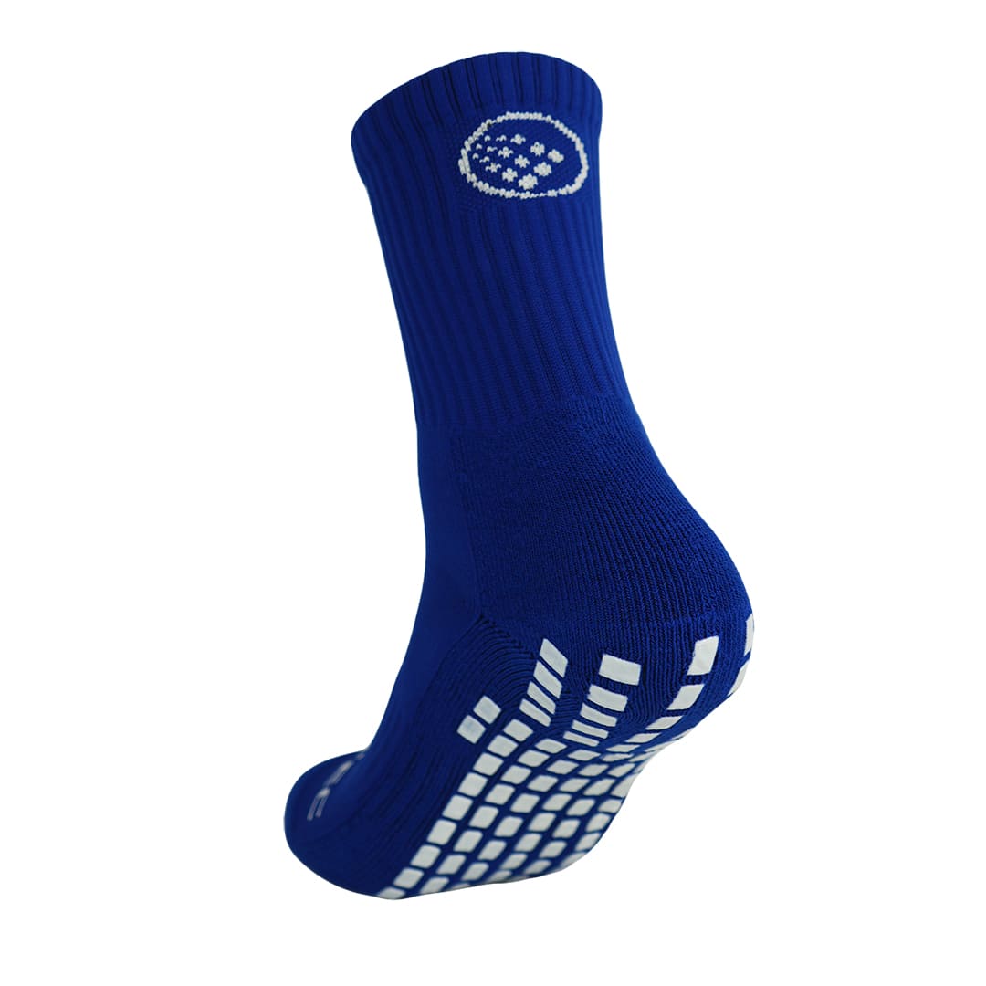 Griptec Full Length Grip Socks Blue – back view