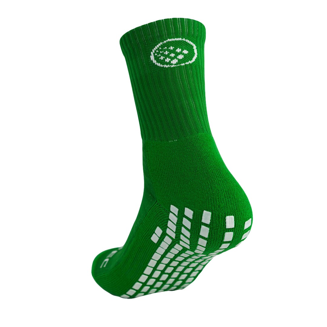 Griptec Full Length Grip Socks Green – back view