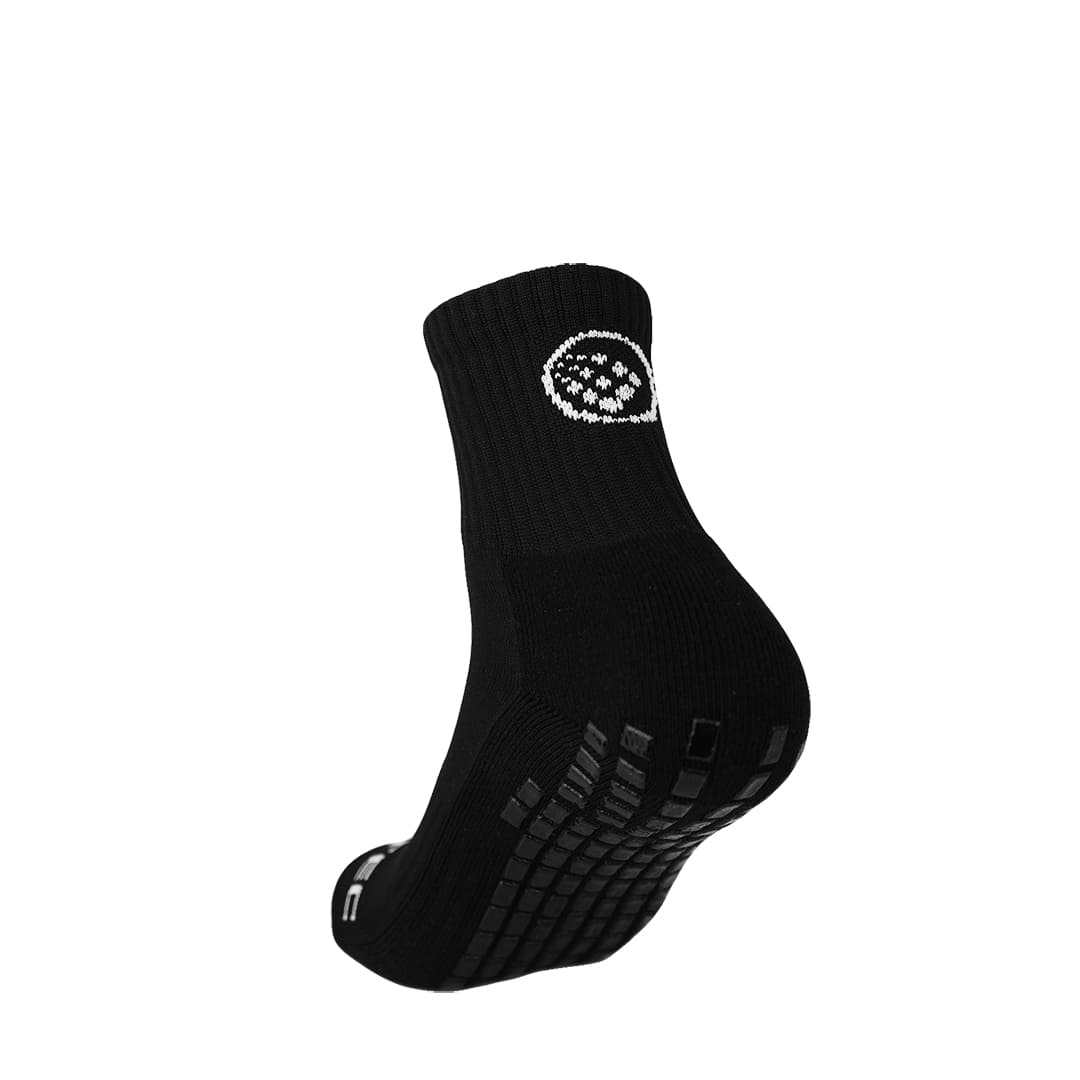 Griptec Half Length Grip Socks Black – back view