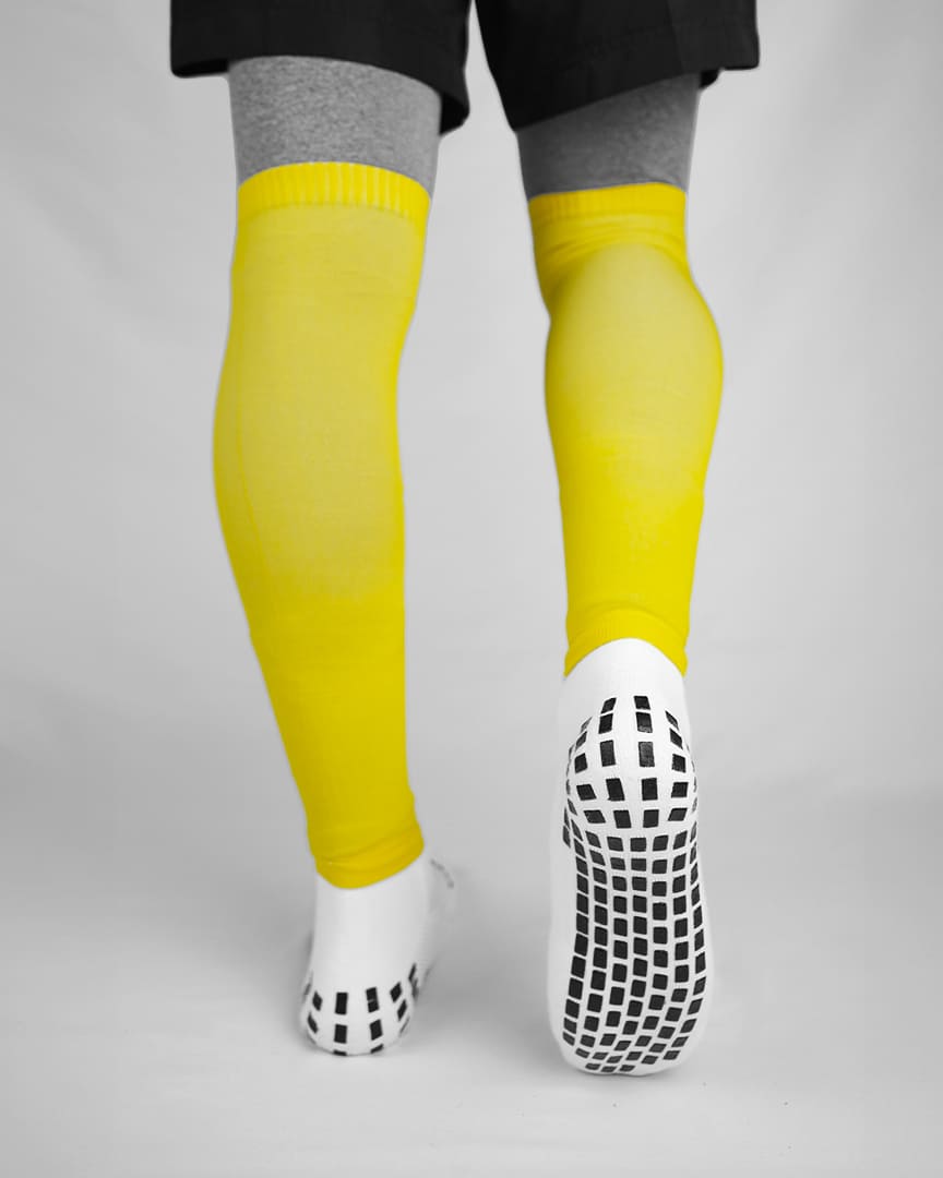Griptec Sock Sleeves Yellow worn by player
