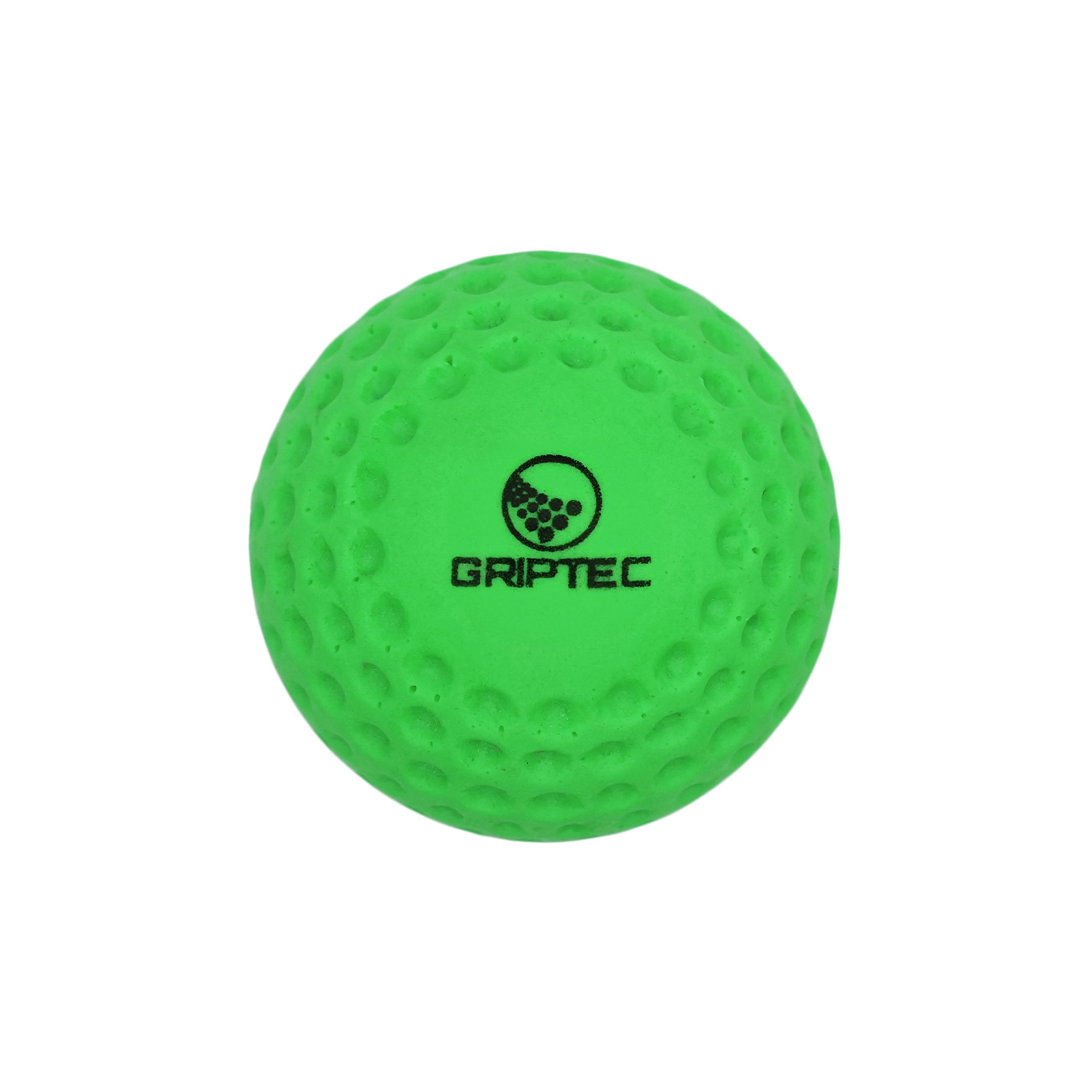 Green GRIPTEC hurling speed ball, size 4, showing the dimpled surface