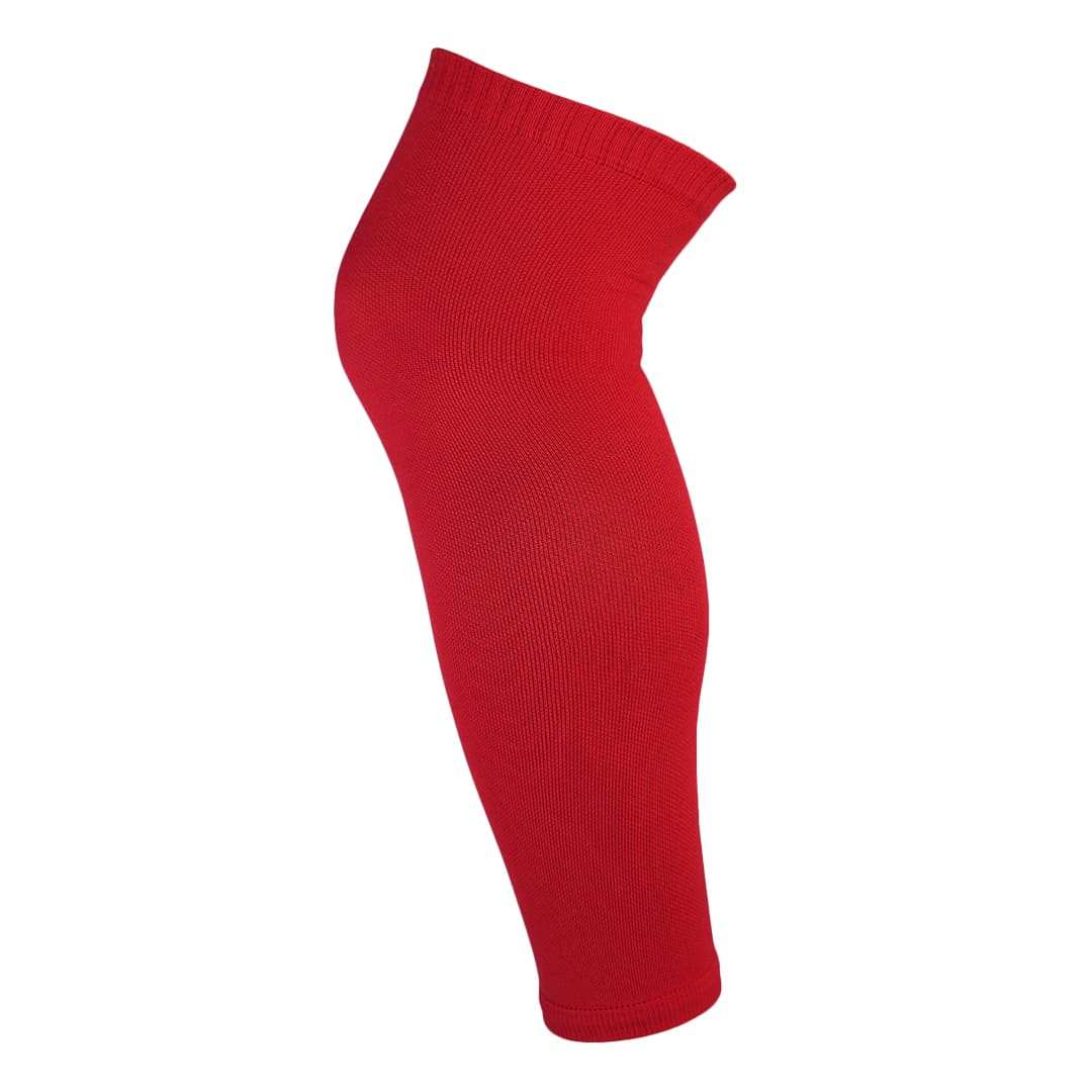 Red GRIPTEC sock sleeve, footless design for wearing over grip socks