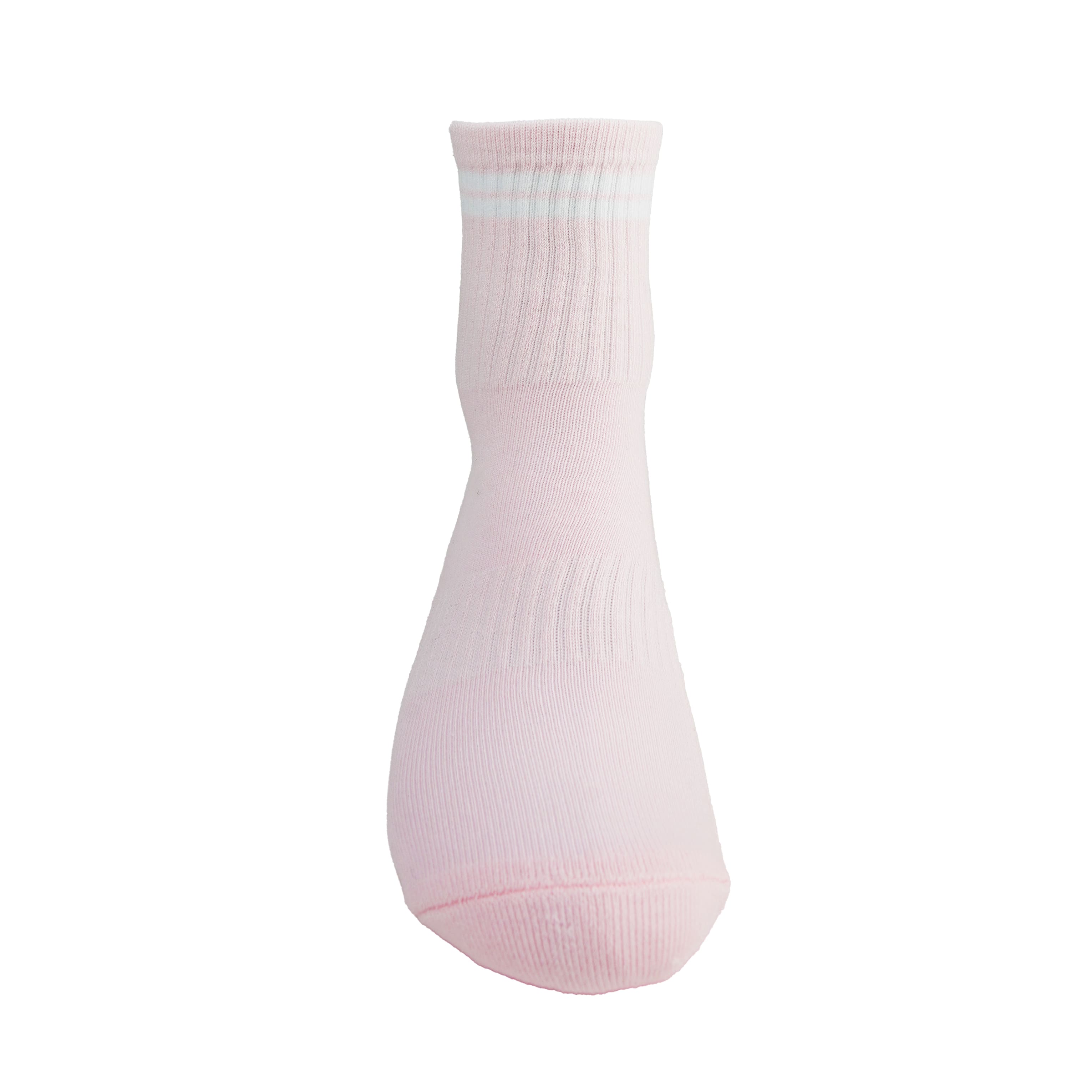 GRIPTEC Grip Socks – Pink & White Pilates/Yoga socks front view