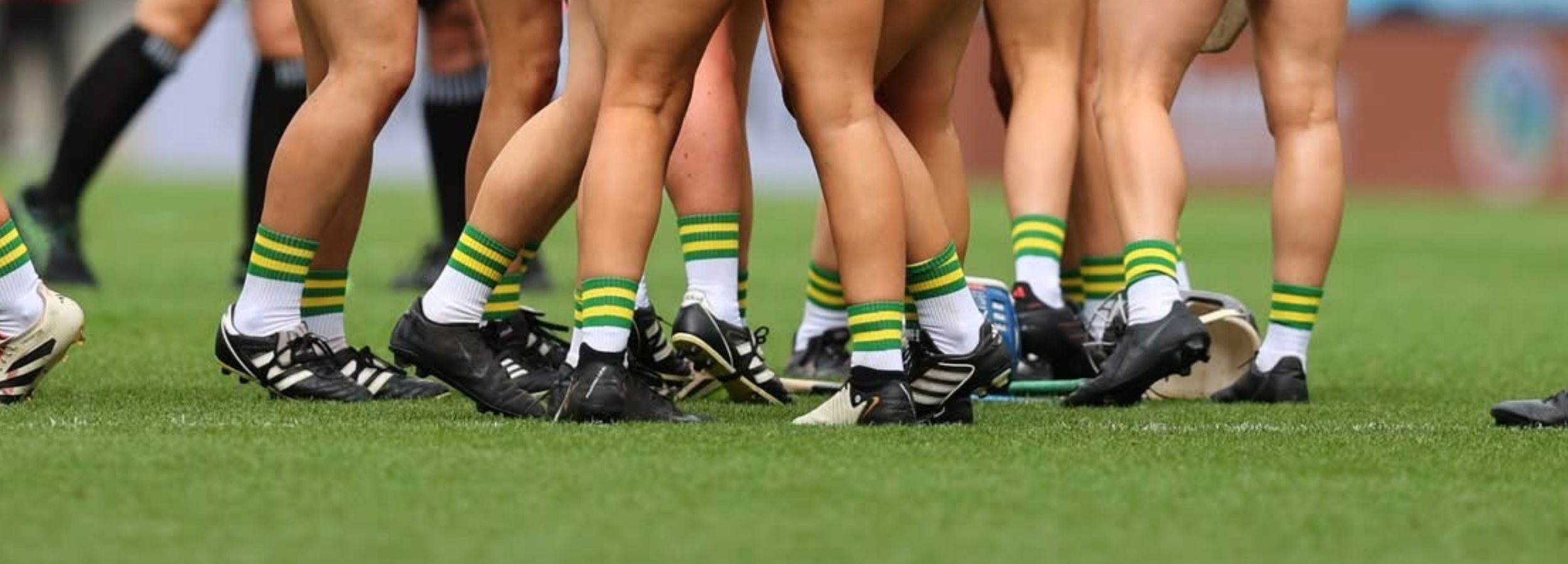 GRIPTEC grip socks worn by players during a Gaelic games match