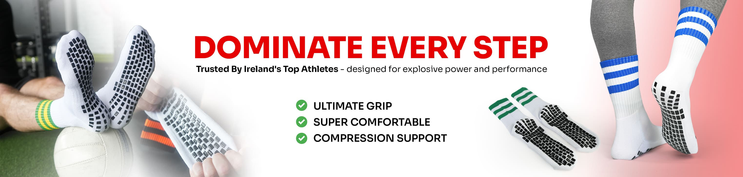GRIPTEC Grip Socks Ireland — Ultimate Grip, Super Comfortable, Compression Support