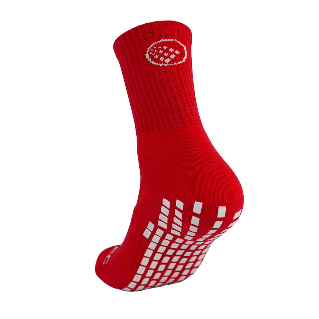 Griptec Full Length Grip Socks Red – back view