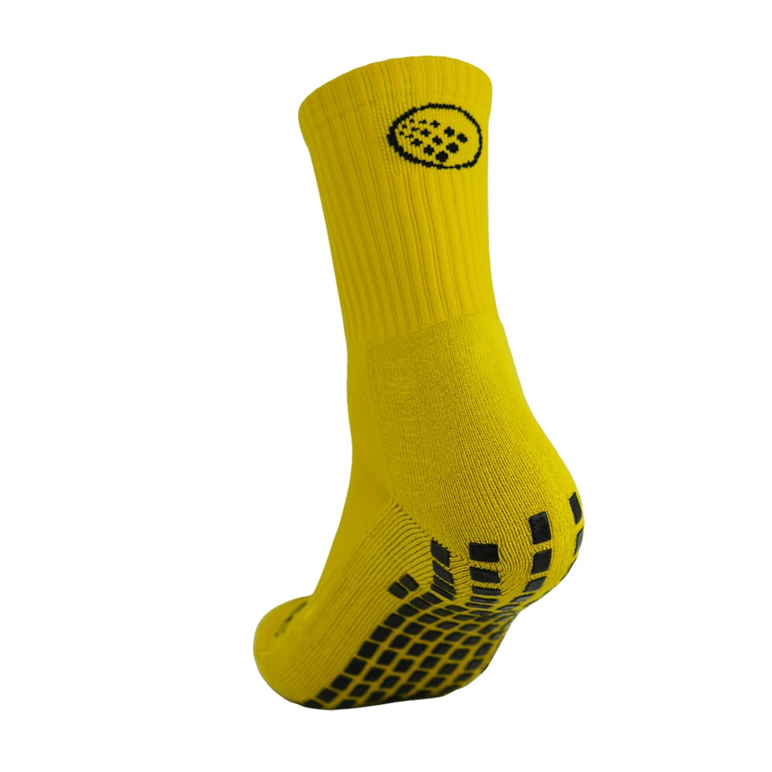 Griptec Full Length Grip Socks Yellow – back view
