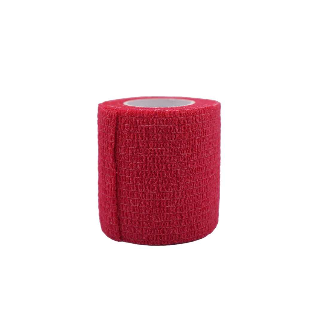Red self adhesive sports tape