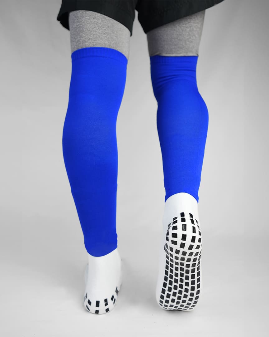 Sock Sleeves Blue With Grip Socks