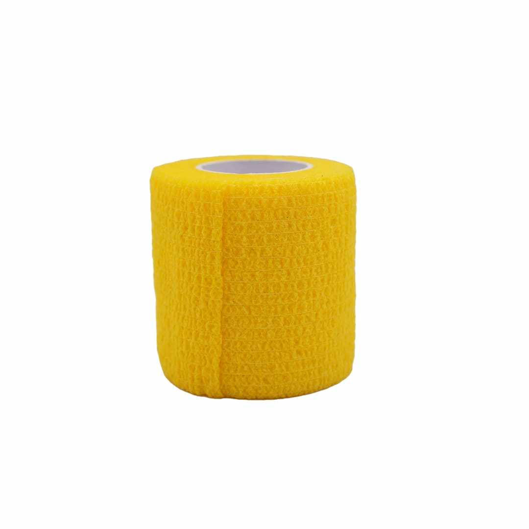 Yellow self adhesive sports tape