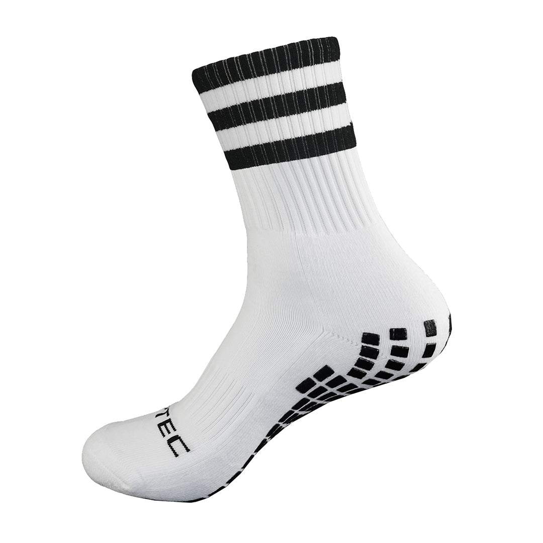GRIPTEC Grip Socks in black and white, side view