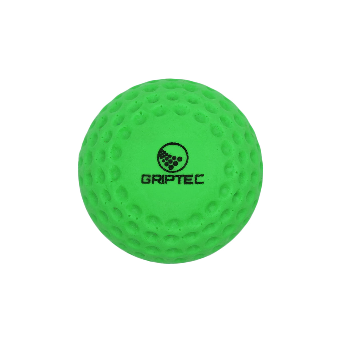 Green GRIPTEC hurling speed ball, size 4, showing the dimpled surface