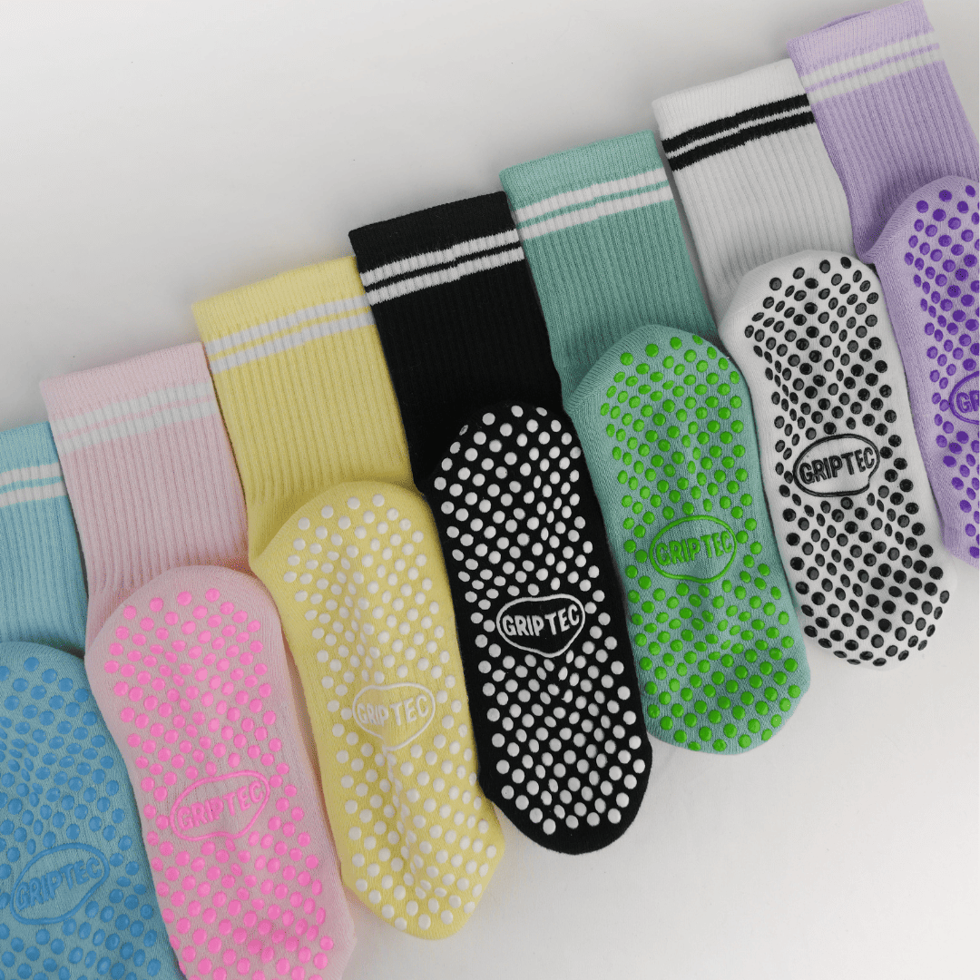 GRIPTEC pilates grip socks in seven colours