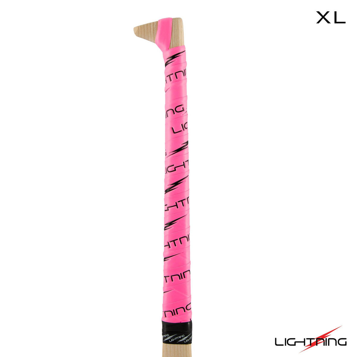 Lightning hurling grips in pink and black, XL length