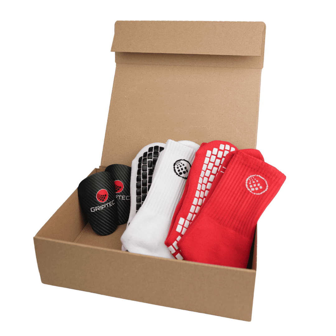 GRIPTEC football gift pack with grip socks and accessories